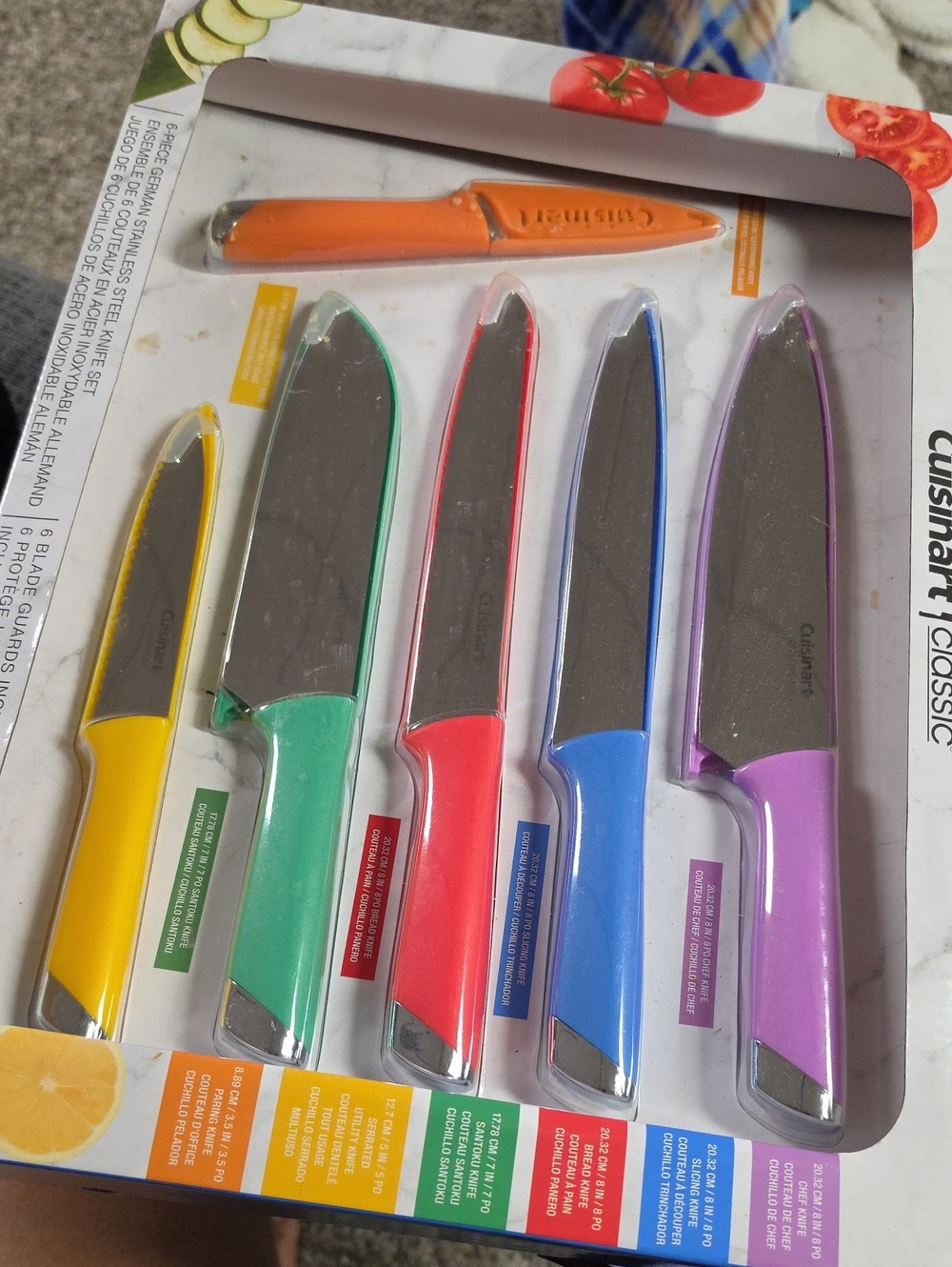 Cuisinart 6-Piece Color Knife Set - Multicolor
